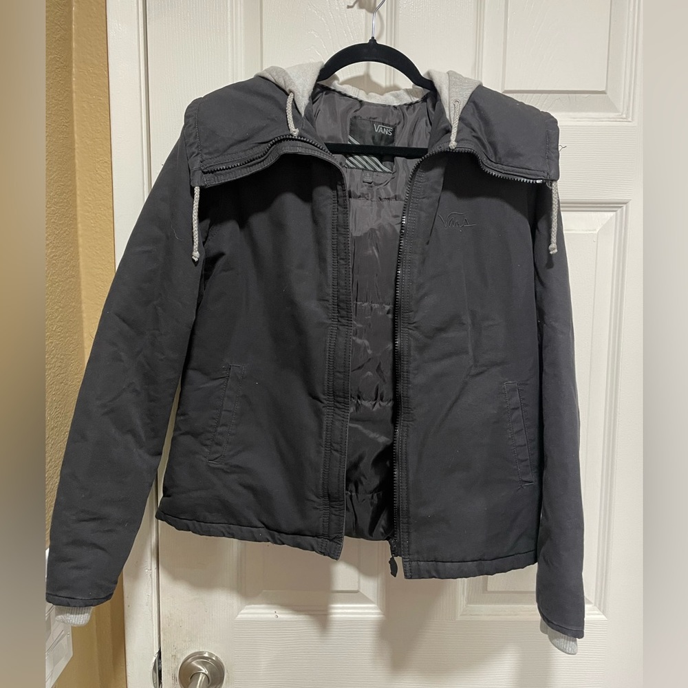 Vans hooded black and grey women’s jacket